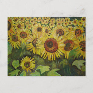 Sonnenblumen Postkarte