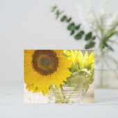Sonnenblumen Postkarte (Stehend Vorderseite)