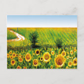 Sonnenblumen Postkarte (Vorderseite)