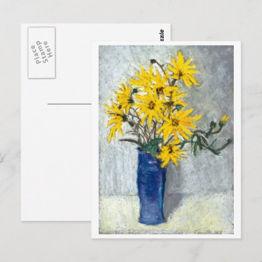 Sonnenblumen Postkarte (Vorne/Hinten)