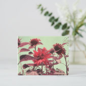 Sonnenblumen Postkarte (Stehend Vorderseite)