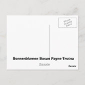 Sonnenblumen Postkarte (Rückseite)