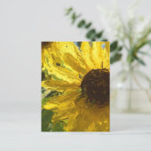Sonnenblumen Postkarte (Stehend Vorderseite)