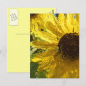 Sonnenblumen Postkarte (Vorne/Hinten)