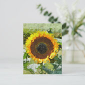 SONNENBLUMEN POSTKARTE (Stehend Vorderseite)
