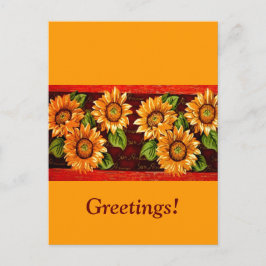 Sonnenblumen Postkarte