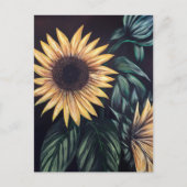 Sonnenblumen Postkarte (Vorderseite)