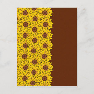 Sonnenblumen Postkarte, anpassen Postkarte