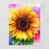 Sonnenblumen Postkarte - Lebhafte Blumenpracht - S (Vorderseite)