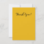 Sonnenblumen-Power Sonnenblumen und Vase Dankeskarte (Rückseite)