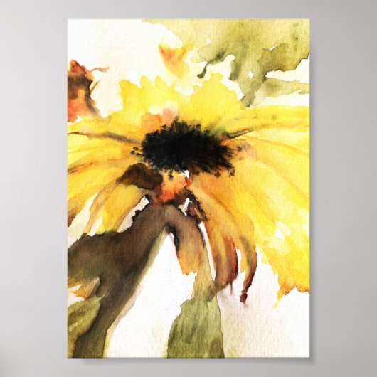 Sonnenblumen Premium Leinwand Gloss Poster (12x18) (Vorne)