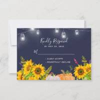 Sonnenblumen Pumpkin String Lights Rustische Hochz