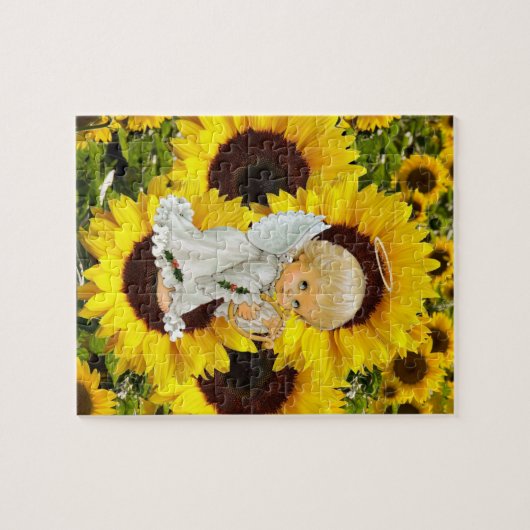 Sonnenblumen-Puzzles-Engel Puzzle (Horizontal)