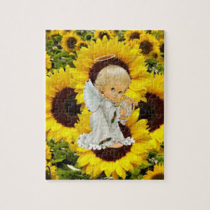 Sonnenblumen-Puzzles-Engel Puzzle