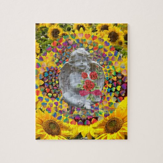 Sonnenblumen-Puzzles-Engel Puzzle (Vertikal)