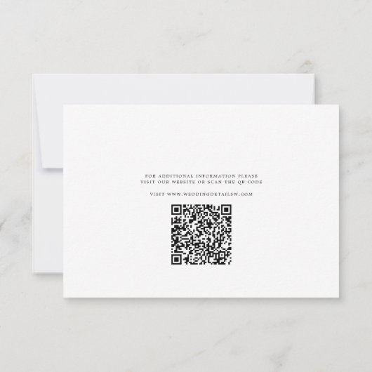 Sonnenblumen QR-Code Hochzeitssache Speichern Sie  (Rückseite)