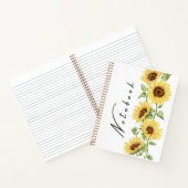 Sonnenblumen-Radiance-Notizbuch Notizblock (Innenseite)