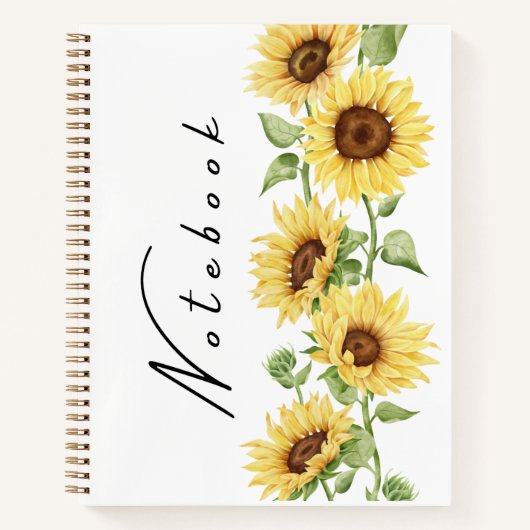 Sonnenblumen-Radiance-Notizbuch Notizblock (Vorderseite)