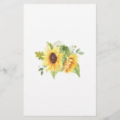 Sonnenblumen Raten Sie die Duschkarte für die Wine Flyer (Hinten)