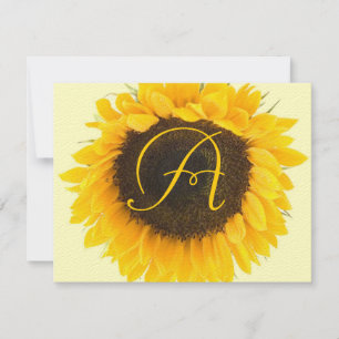 Sonnenblumen-Reaktionskarte RSVP Karte
