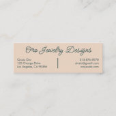 Sonnenblumen Reben Elegante Boho Blumen Einzigarti Mini Visitenkarte (Rückseite)