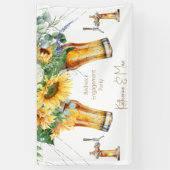 Sonnenblumen Redneck Lights Begegnungspartei Banner (Vertikal)