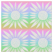 Sonnenblumen Regenbogenfliesen Stoff (Nahaufnahme)