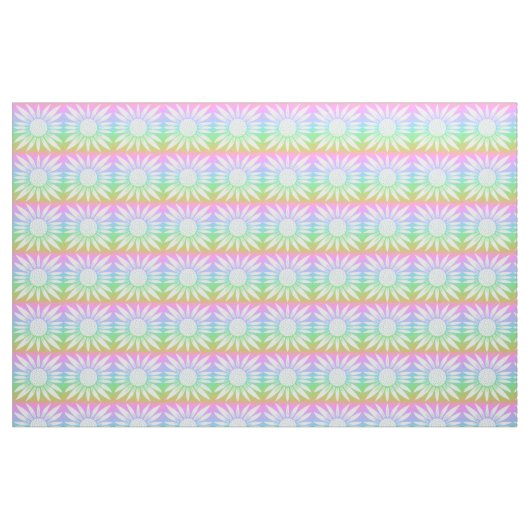 Sonnenblumen Regenbogenfliesen Stoff (Fat Quarter (45,7 x 55,9 cm))