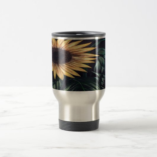 Sonnenblumen Reisebecher (Mittel)