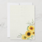 Sonnenblumen Rettet den Tag Ankündigung (Rückseite)