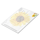 Sonnenblumen Robin Daily Plananner 5 - 1 Food Jour Notizblock (angewinkelt)