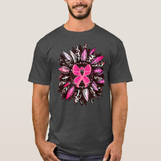 Sonnenblumen Rosa Brustkrebs Bewusstsein Frauen Wa T-Shirt