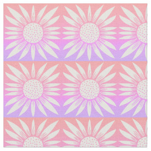 Sonnenblumen rosa Ziegel Stoff