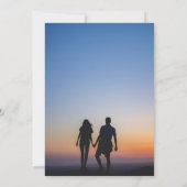 Sonnenblumen Rose Burgund Rustikales Fall Foto Hoc Einladung (Rückseite)