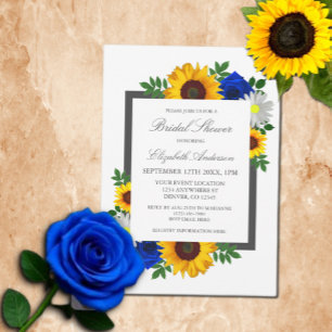 Sonnenblumen Rose Daisy Herbstblume Brautparty Einladung