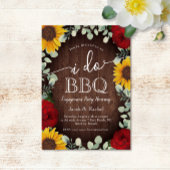 Sonnenblumen Rose Grüne I GRILLEN Verlobung Einladung