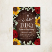 Sonnenblumen Rose Grüne I GRILLEN Verlobung Einladung