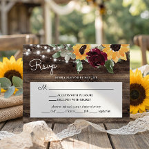 Sonnenblumen Rose Holz Hochzeit mit Mahlzeit UAWG