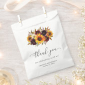 Sonnenblumen Rose Rot Lila Rustikale Hochzeit im H Geschenktütchen (Ausgeschnitten)