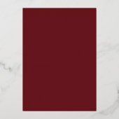 Sonnenblumen Rose Rustic Fall Probe Abendessen Gol Folieneinladung (Rückseite)
