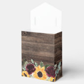 Sonnenblumen-Rose Rustikale Hochzeit Geschenkschachtel (Geöffnet)