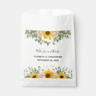 Sonnenblumen Rosen Gänseblümchen Gelbe Blumen Hoch Geschenktütchen
