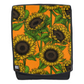 Sonnenblumen Rucksack (Vorderseite)