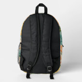 Sonnenblumen-Rucksack Bedruckter Rucksack (Rückseite)