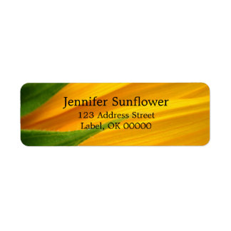 Sonnenblumen-Rücksendeadressen-Aufkleber