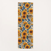 Sonnenblumen-Ruhe: Die Strahlung der Natur verkörp Yogamatte (Vorderseite)