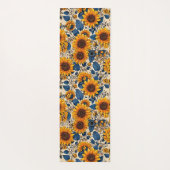 Sonnenblumen-Ruhe: Die Strahlung der Natur verkörp Yogamatte (Rückseite)