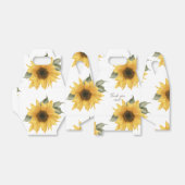 Sonnenblumen, rustikale Gastgeschenk Hochzeit Geschenkschachtel (Ungefaltet)
