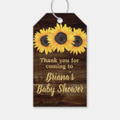 Sonnenblumen Rustikale Herbstfavoriten Geschenke T Geschenkanhänger (Vorderseite)