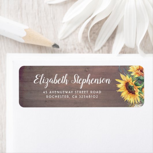 Sonnenblumen Rustikale Hochzeit im Herbst (Insitu)